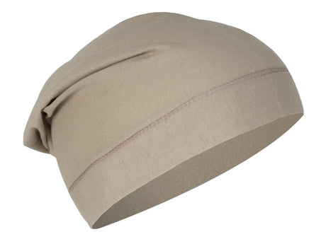 Beanie Skull-Cap Baumwolle-Feinjersey plaza-taupe beties "BasicSoft"