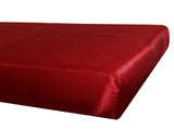 Spannbetttuch ca. 100x200 cm karmin-rot Glanz Satin anschmiegsam & edel beties