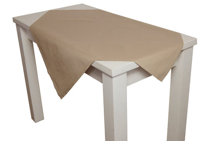 Tischdecke ca. 110x110 cm 100% Baumwolle toffee-beige beties "Farbenspiel"