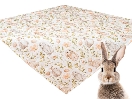 Couverture centrale env. 80x80 cm motif lapin Beties "Hoppel"