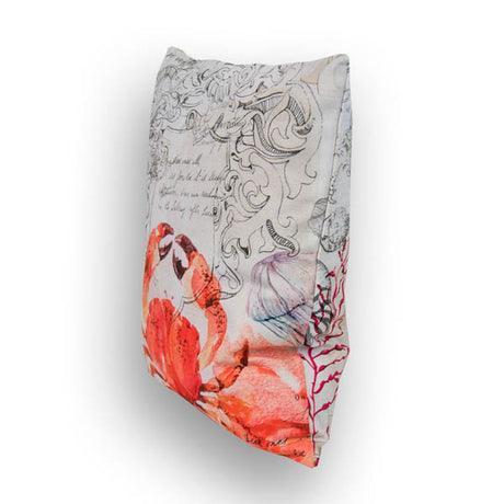 Housse de coussin env. 40x40 cm Cancer Maritim beties "Nautic Sea Animals"