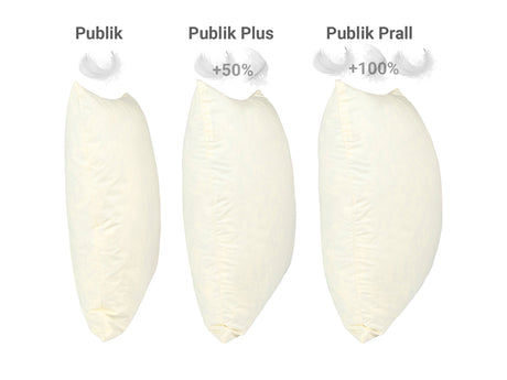 Oreiller de rembourrage en plumes, 100% de remplissage supplémentaire, beties "PublikPrall"