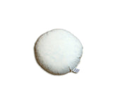 Coussin en plumes rond env. 50 cm Ø housse lavable coton beties "Publik" 