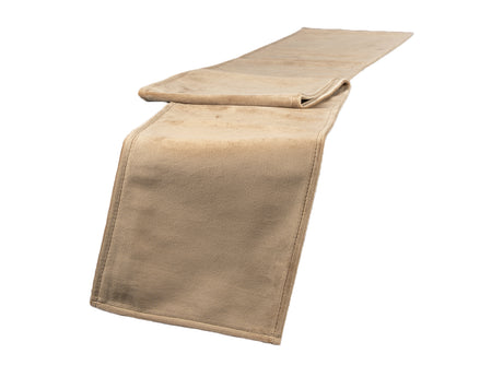 XL Tischband ca. 18x220 cm braun-beige beties "Samt&Sonders"