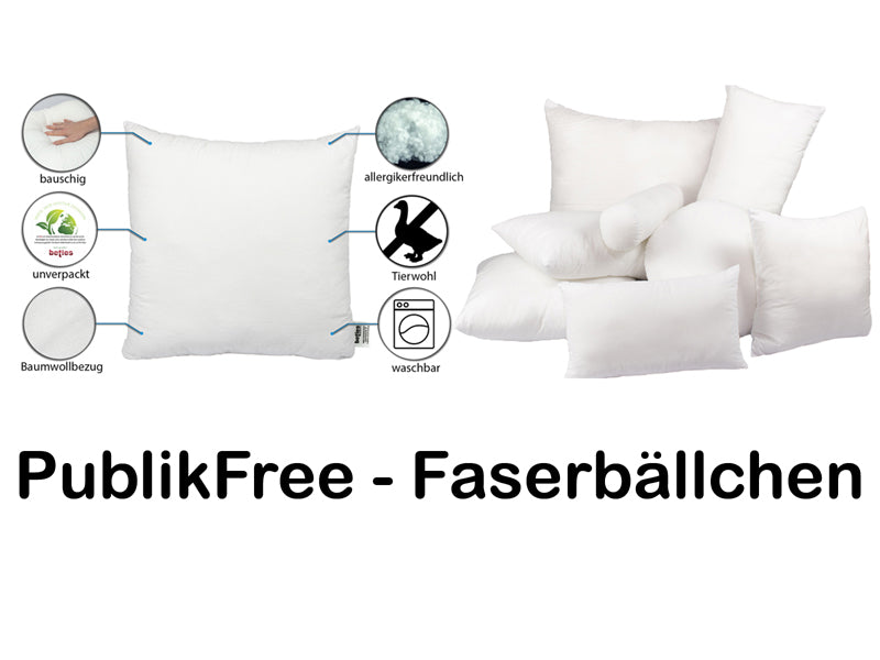 Remplissage d'oreiller boules de fibres de polyester lavable beties "PublikFree"