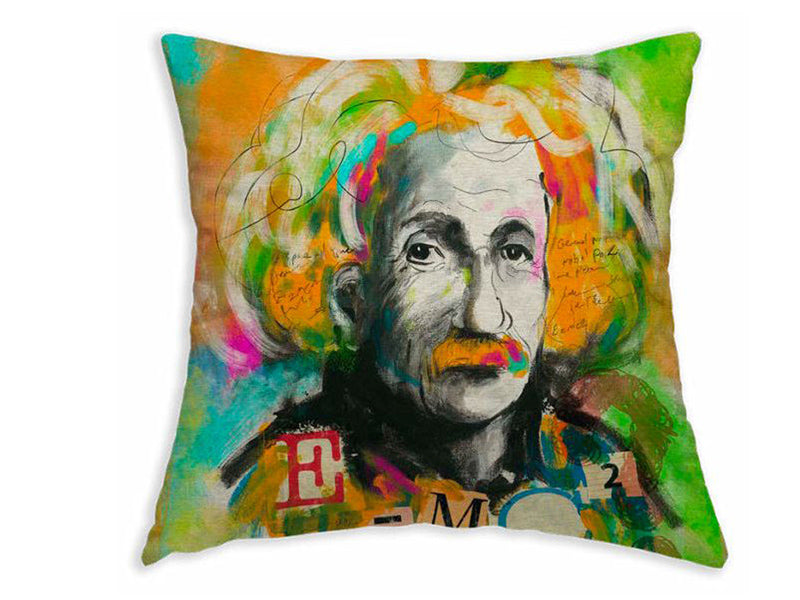 Housse de coussin env. 45x45 cm tissu mixte POP Collection beties "Einstein"