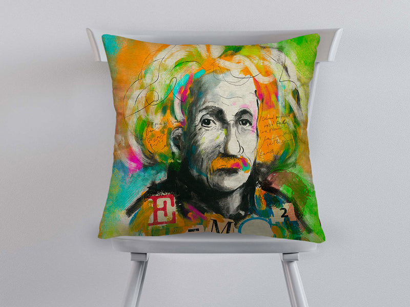 Housse de coussin env. 45x45 cm tissu mixte POP Collection beties "Einstein"