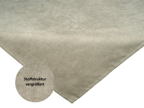 XS Mitteldecke greig-taupe Chenille-Haptik beties "FarbTon"