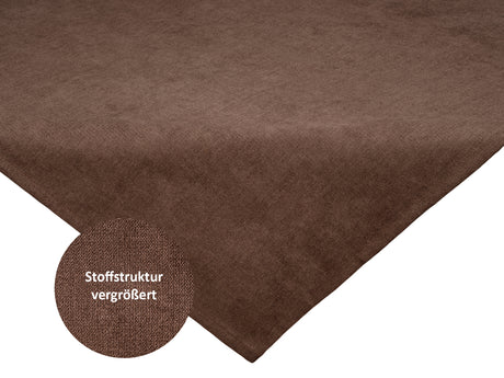 Mitteldecke ca. 80x80 cm kaffeebohne-braun Chenille-Haptik beties "FarbTon"