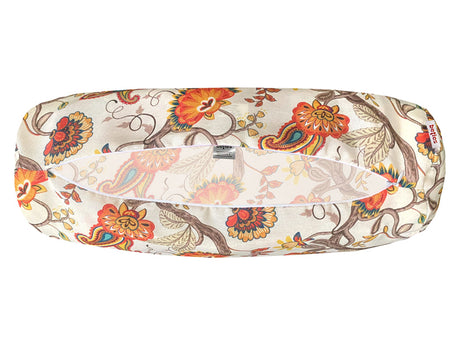 Couvre-cou environ 15x40 cm motif Paisley/Boteh en beties orange-beige "Horrero"